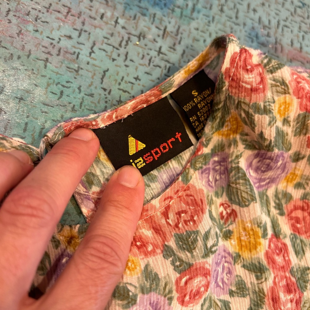 80s Floral Short Set - Picture 11 of 16